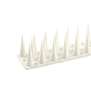 Plastové ochranné hroty proti ptákům bílá, 44,5 x 3,7 cm, 4 ks