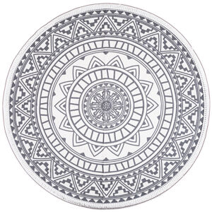Dakls Kusový koberec Mandala šedomodrá, 82 cm